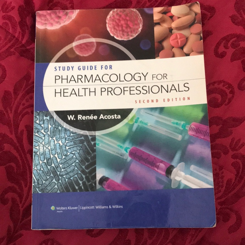 Study guide for pharmacology health professionals